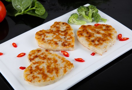 爱心鱼籽饼